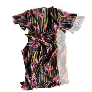 Floral Front Tie Blouse